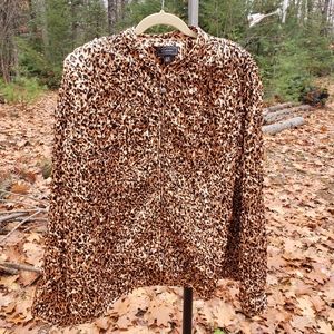 Dress Barn Collection Leopard Sequined Jac…